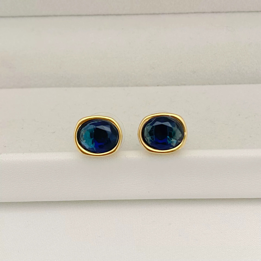 Kendra Scott Deep Blue Zircon Stud Earrings